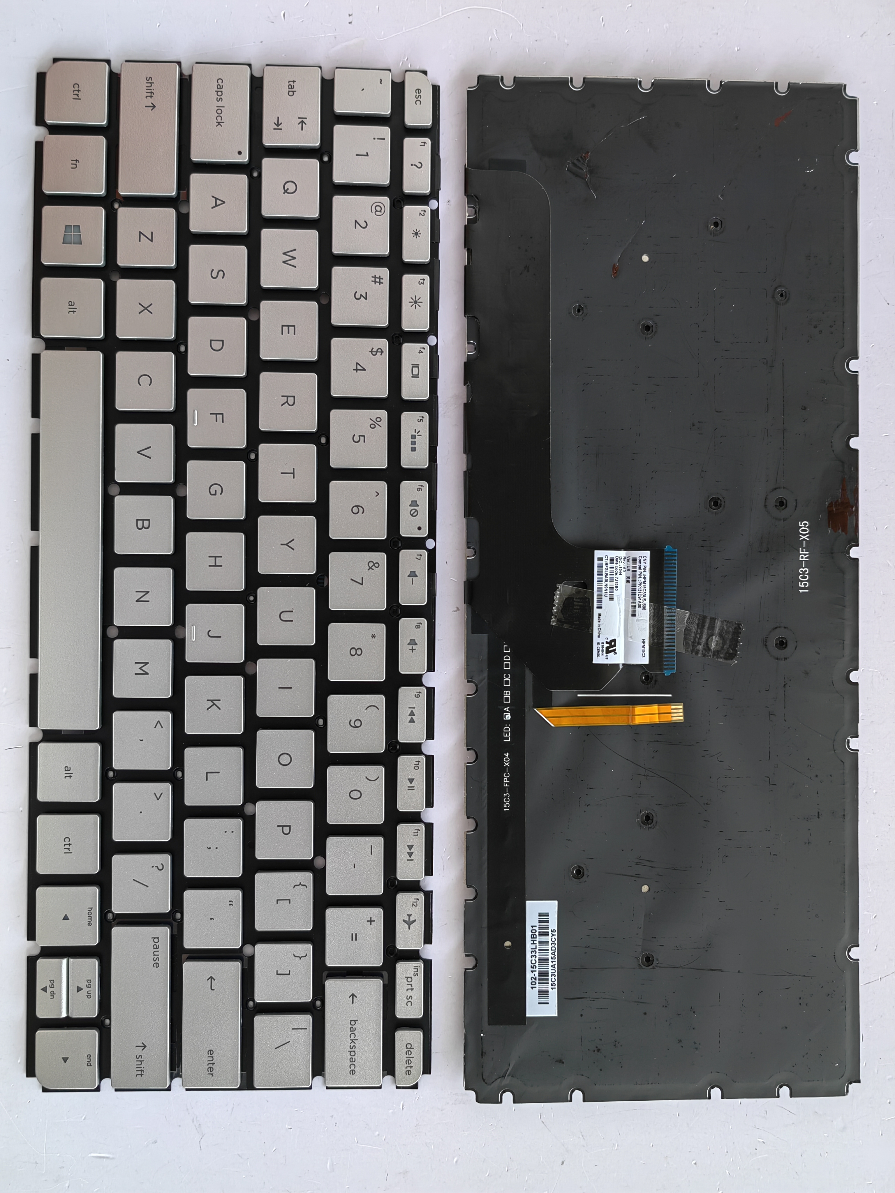 Picture of New Replacement Laptop Keyboard For HP ENVY13-D SILVER Backlit US Layout